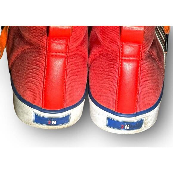 Rare Vintage Adidas‎ Hightop Philadelphia 76ers Red Men’s 10.5 Read Description main image 11